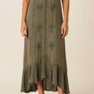 Cute Options Embroidered Boho Midi Dress (Made in India) Size Medium